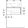 Тумба для комплекта GEBERIT VARIFORM 501.165.00.1 90 см белый